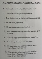 Montenegrin commandments