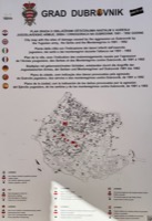 Dubrovnik map of damage from 1991-1992 war