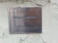 Name plate for the previous work