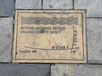 Croatian Geodetic Society plate