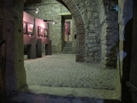 Houses below city hall