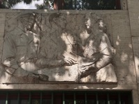 Old communist mural