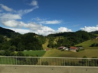 Slovenia from bus