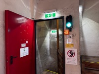 Traffic light in church